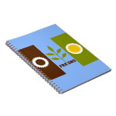 Flag of city of Fresno, California Notebook Notizblock (Rechte Seite)