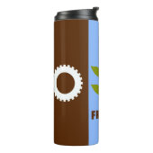 Flag of city of Fresno, California Thermal Tumbler Thermosbecher (Nach links gedreht)