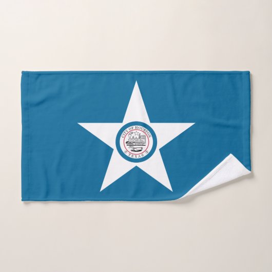 Flag of city of Houston, Texas Hand Towel Handtuch (Handtuch)