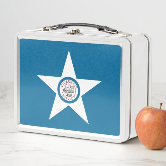 Flag of city of Houston, Texas Metal Lunch Box (Beispiel)