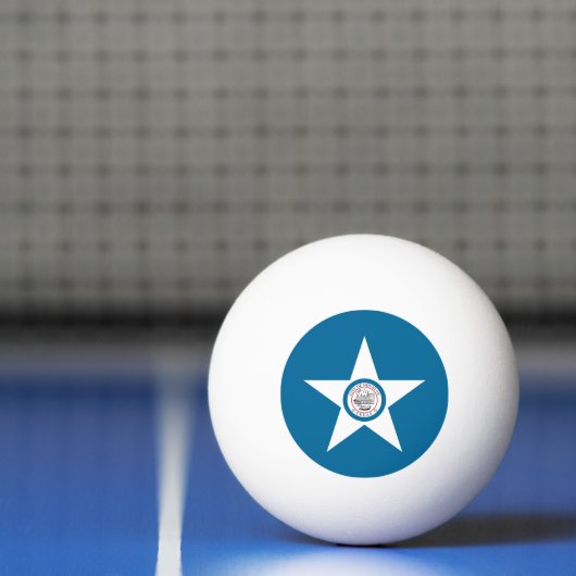 Flag of city of Houston, Texas Ping-Pong Ball (Netto)