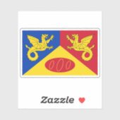 Flag of Craig-y-dorth (Cwmcarvan), Wales Aufkleber (Blatt)