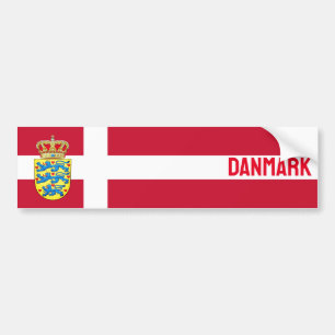 Flag of Denmark Autoaufkleber