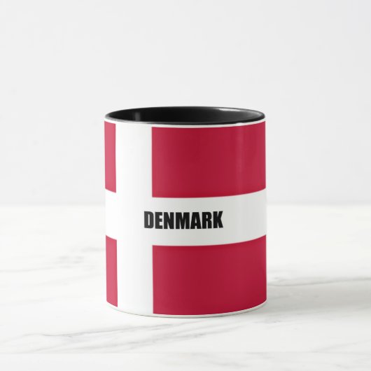 Flag of Denmark Magic Mug Tasse (Zentrum)