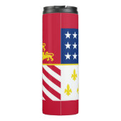 Flag of Detroit, Michigan Thermal Tumbler Thermosbecher (Rückseite)