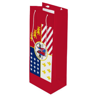 Flag of Detroit, Michigan Wine Gift Bag Geschenktüte Für Weinflaschen