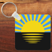 Flag of Donetsk Oblast Schlüsselanhänger (Vorderseite)