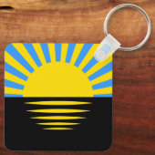 Flag of Donetsk Oblast Schlüsselanhänger (Rückseite)