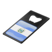 Flag_of_El_Salvador Geldkarten Flaschenöffner (Rückseite Schrägansicht)
