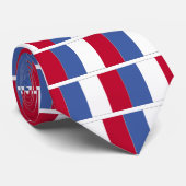 Flag of France Tie Krawatte (Gerollt)