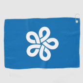 Flag of Fukuoka Prefecture, Japan Golfhandtuch (Horizontal)