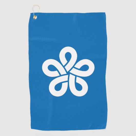 Flag of Fukuoka Prefecture, Japan Golfhandtuch (Vorderseite)