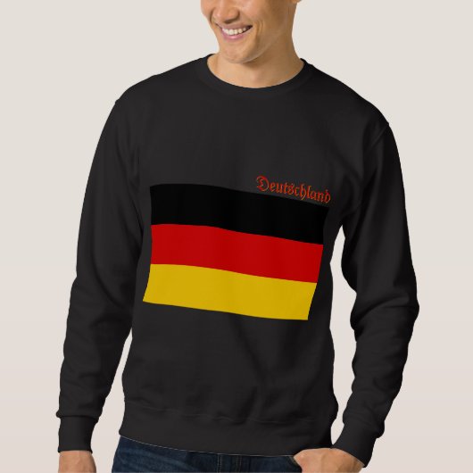 Flag of Germany custom-cut Sweatshirt (Vorderseite)