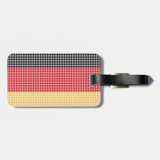 Flag of Germany Luggage Tag Gepäckanhänger (Rückseite horizontal)