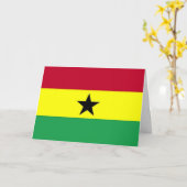 Flag of Ghana Karte (Gelbe Blume)