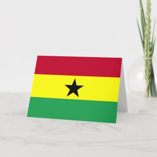 Flag of Ghana Karte (Vorderseite)