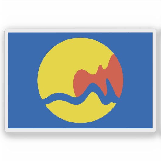 Flag of Grand Rapids, Michigan, USA Aufkleber (Vorderseite)