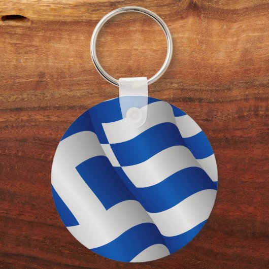 Flag of Greece keychain Schlüsselanhänger (Vorderseite)