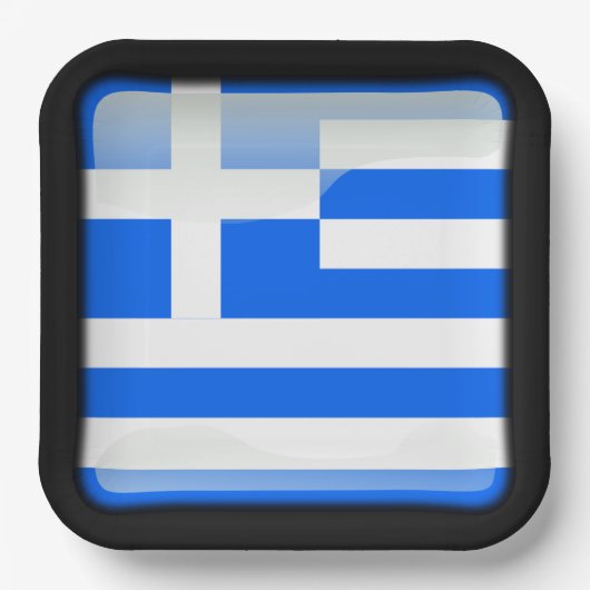 Flag_of_Greece Pappteller (Vorderseite)