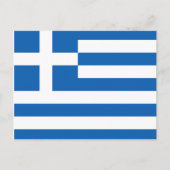 Flag of Greece Postkarte (Vorderseite)