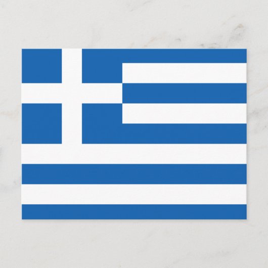 Flag of Greece Postkarte (Vorderseite)