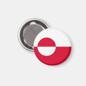 Flag of Greenland Magnet (Vorderseite/Rückseite)