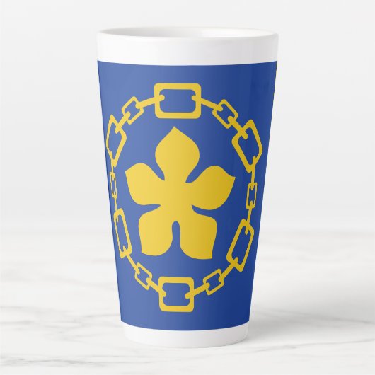 Flag of Hamilton, Ontario Latte Mug Milchtasse (Vorderseite)