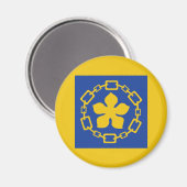 Flag of Hamilton, Ontario Magnet (Vorderseite/Rückseite)