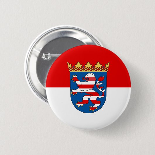 Flag of Hesse Pinback Button (Vorne & Hinten)