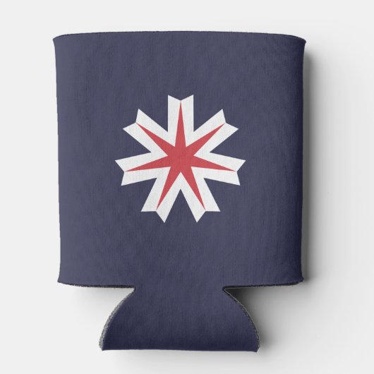 Flag of Hokkaido Prefecture, Japan Dosenkühler (Rückseite)