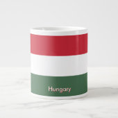 Flag of Hungary custom  Jumbo-Tasse (Vorderseite)
