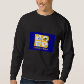 Flag of Huntington Beach California USA Sweatshirt (Vorderseite)