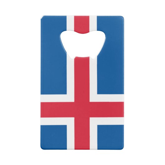 Flag of Iceland Geldbeutel Flaschenöffner (Rückseite)