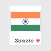 Flag of India custom-cut  Aufkleber (Blatt)