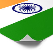 Flag of India Poster11x11 Poster (Ecke)