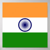 Flag of India Poster11x11 Poster (Vorne)