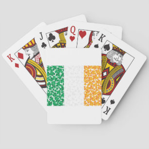 Flag of Ireland Shamrocks Spielkarten