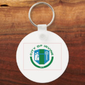 Flag of Irvine, California Schlüsselanhänger (Rückseite)