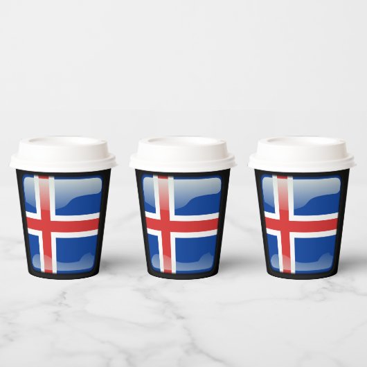Flag_of_Island Pappbecher (Multi)