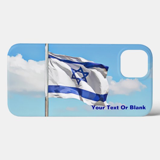 Flag of Israel Case-Mate iPhone Case (Rückseite (Horizontal))