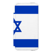 Flag of Israel Incipio iPhone Geldbeutel-Hülle (Folio Vorderseite)