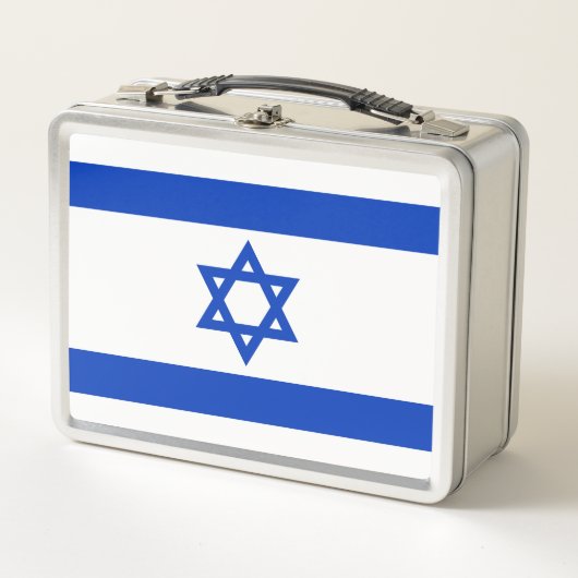 Flag of Israel Metall Brotdose (Vorderseite)