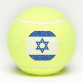 Flag of Israel Tennisbälle (Rückseite)