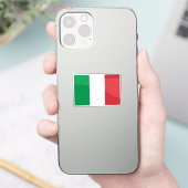 Flag of Italy custom-cut  Aufkleber (Telefon)