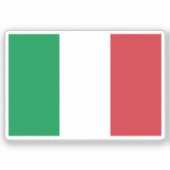 Flag of Italy custom-cut  Aufkleber (Vorderseite)