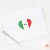 Flag of Italy Custom Italian Herz-Aufkleber (Umschlag)