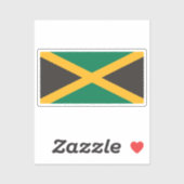 Flag of Jamaica Custom-Cut Vinyl Sticker (Blatt)