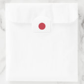 Flag_of_Japan Runder Aufkleber (Tasche)