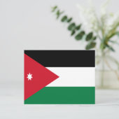 Flag of Jordan Postkarte (Stehend Vorderseite)