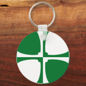 Flag of Kirkcudbrightshire Keychain Schlüsselanhänger (Rückseite)